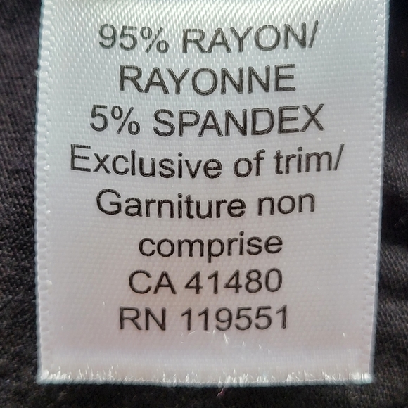 Long sleeved black scoop neck, Gentle Fawn, day to night, soft fabric top - Picture 5 of 6